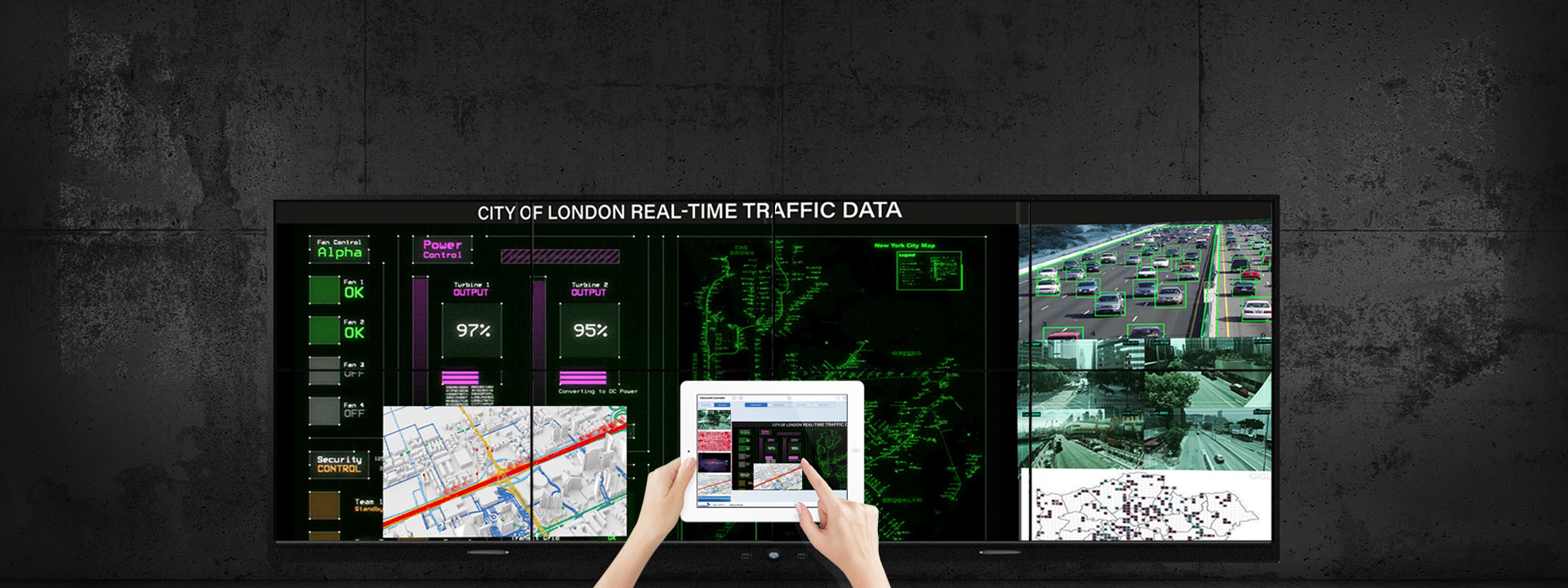 iPad control-video wall controller iPad control-video wall controller