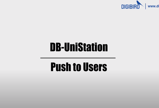 DB-UniStaion Feature Demo_Push to Users